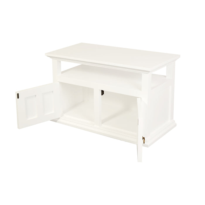 Tasmania 2 Door TV Stand (White)