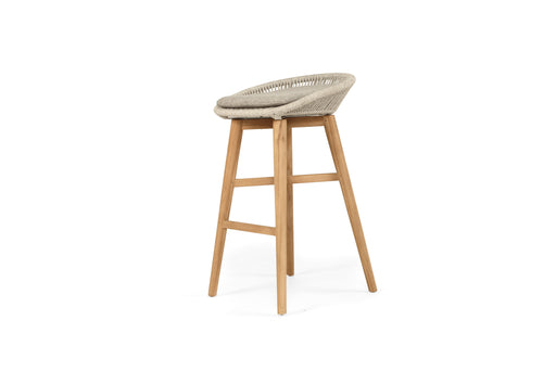 Taylor Backless Bar Stool - Indoor/Outdoor - White 83cm