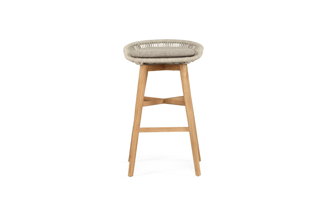 Taylor Backless Bar Stool - Indoor/Outdoor - White 83cm