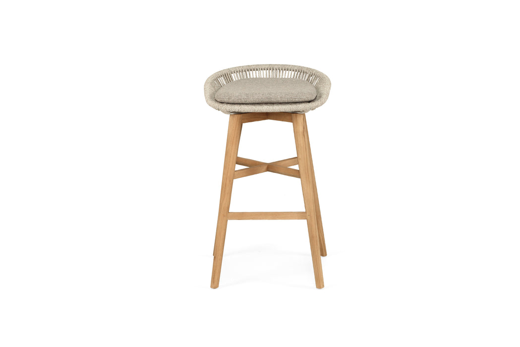 Taylor Backless Bar Stool - Indoor/Outdoor - White 83cm