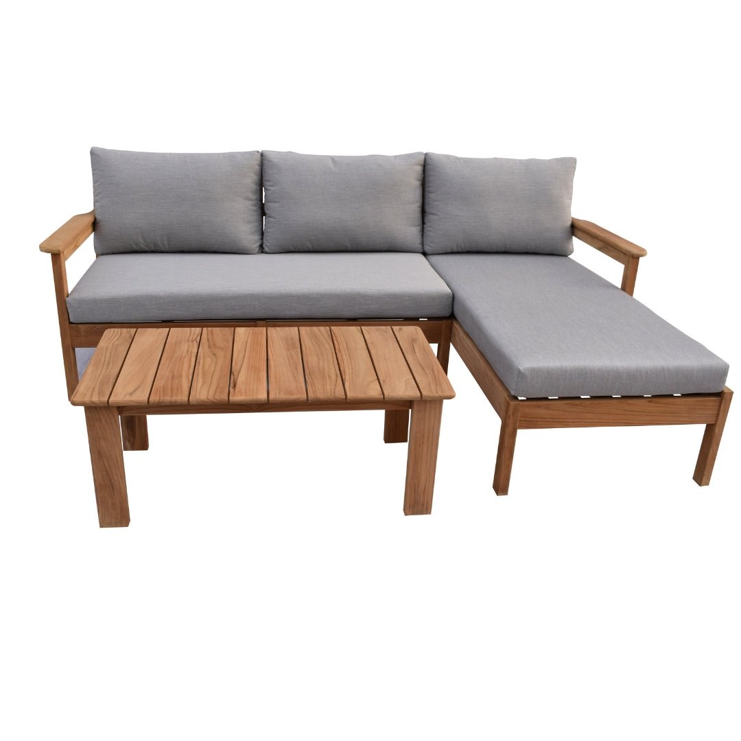Rome Teak Wood Modular Outdoor Lounge Set