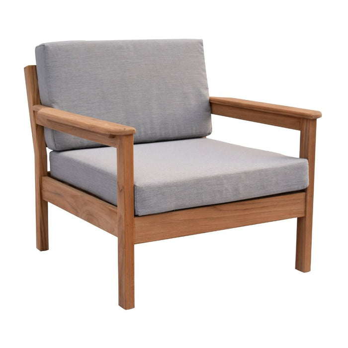 Rome Teak Outdoor Lounge Chair - Raffinata