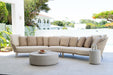 Terra Outdoor Coffee Table - White Onyx - White 37cm