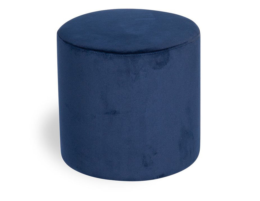 Tito Ottoman -Navy Blue Velvet