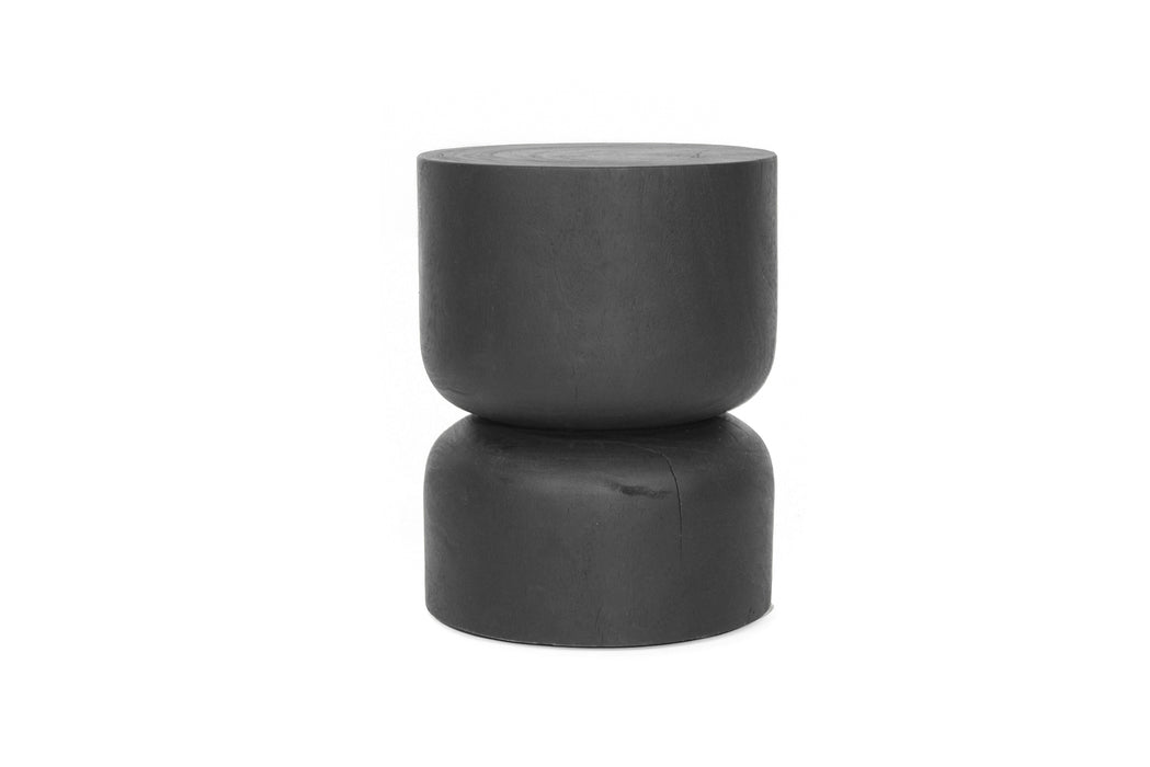 Tottori Stump Side Table - Black 35cm