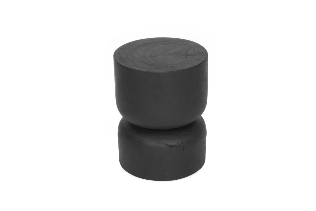 Tottori Stump Side Table - Black 35cm