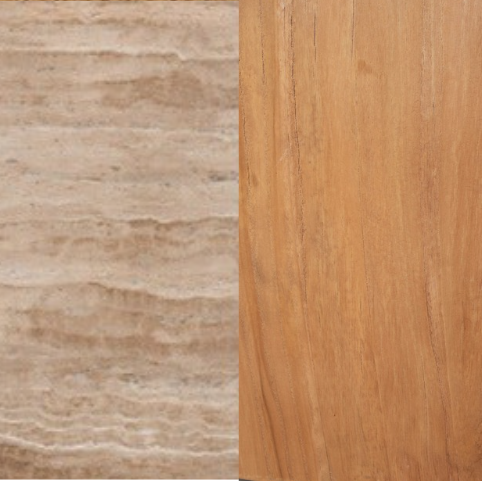 2.8m Travertine Dining Table - Natural