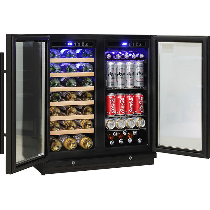 Schmick Under Bench Beer And Wine Dual Zone Bar Fridge (Model: JC165B)