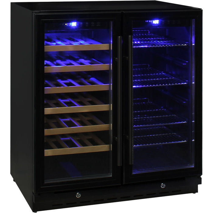 Schmick Under Bench Beer And Wine Dual Zone Bar Fridge (Model: JC165B)