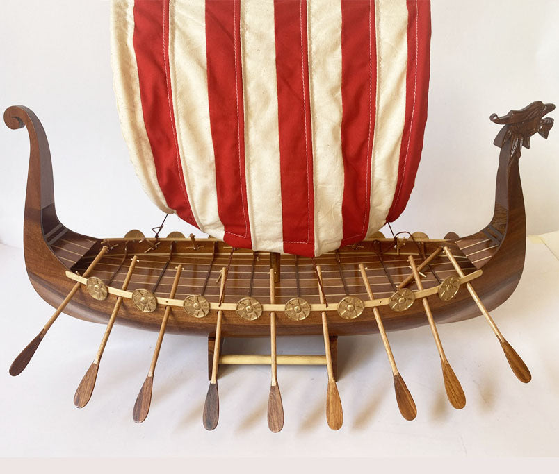 Drakkar Viking Longship, 40cm - Wood