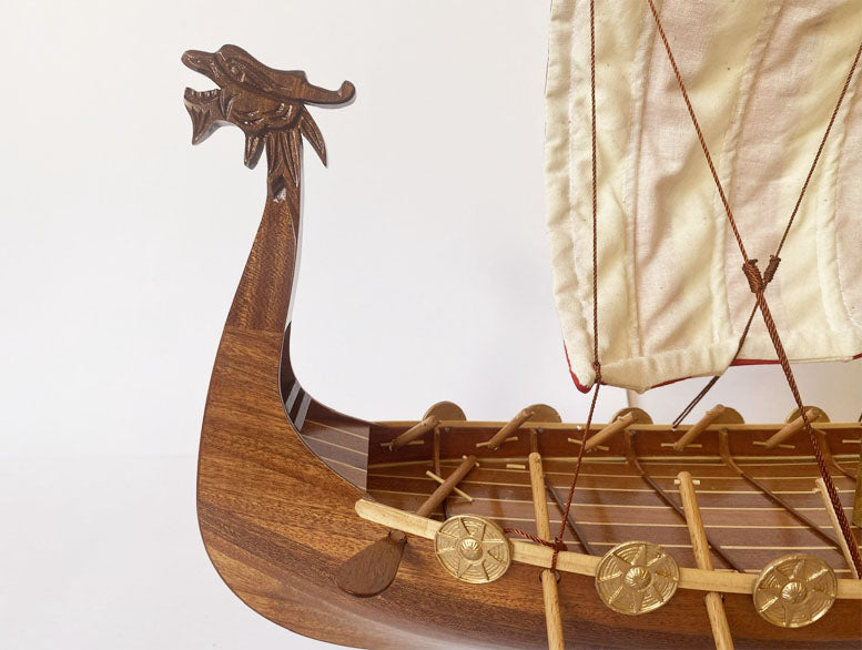 Drakkar Viking Longship, 40cm - Wood