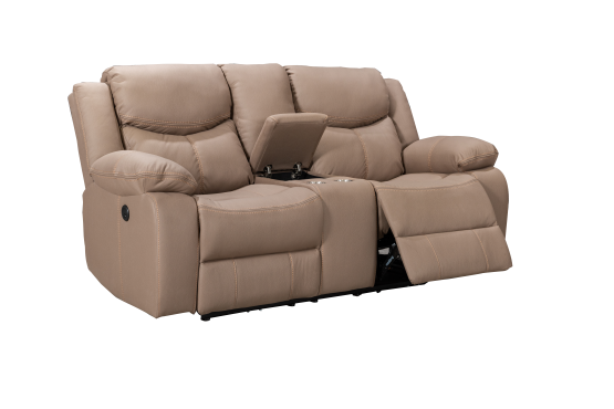 Urban 2 Seater Motion Recliner Brown Technology Fabric