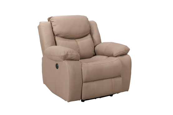 Urban 1 Seater Motion Recliner Brown Technology Fabric