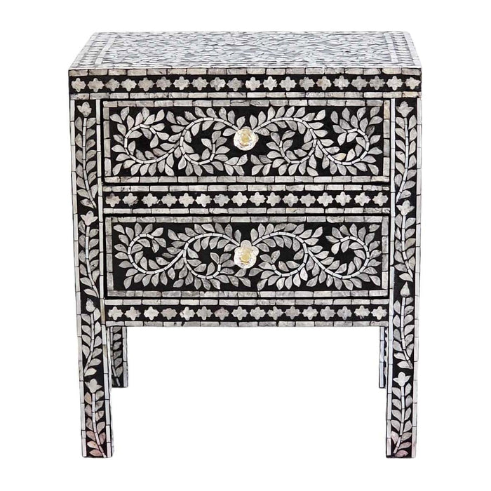 Mother Of Pearl Noir Bedside Table