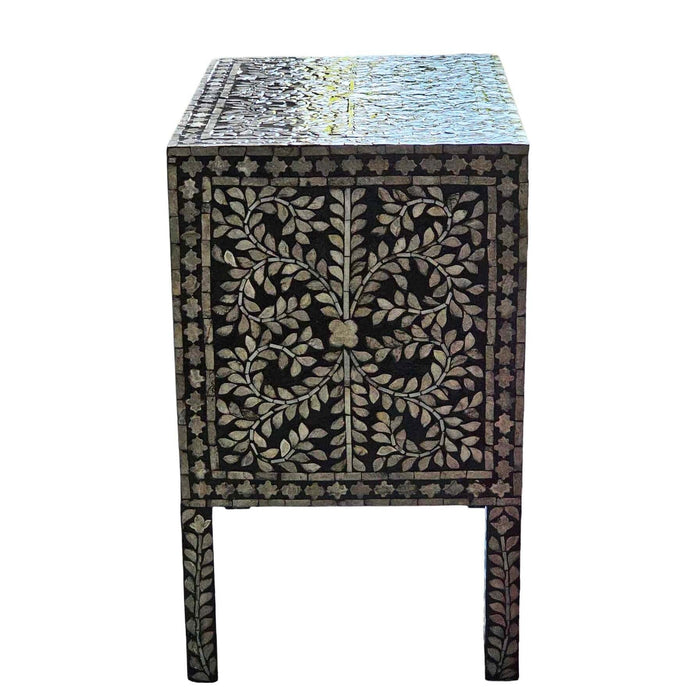 Mother Of Pearl Noir Bedside Table