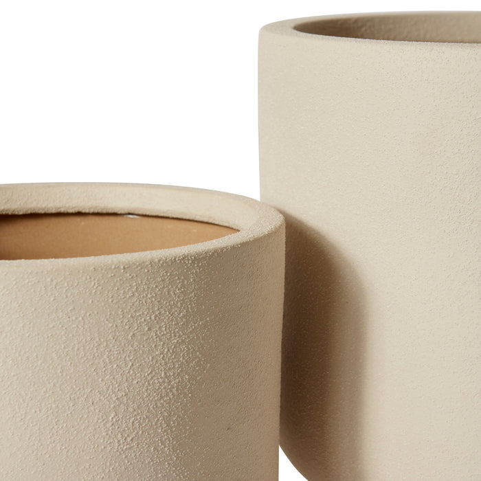 Anders Planter Set 3 w Hole (Outdoor) - Grey, 23cm (H)