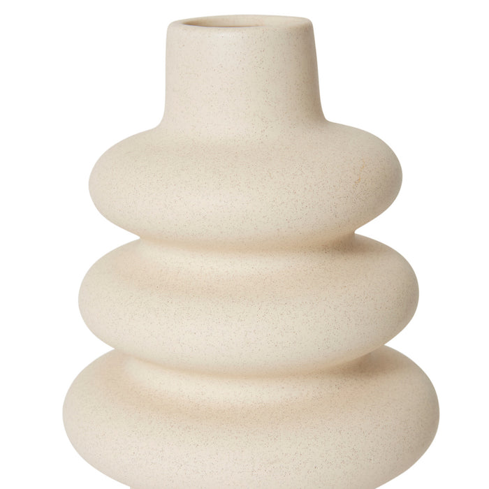 Skylar Vase - Cream, 19cm (H)