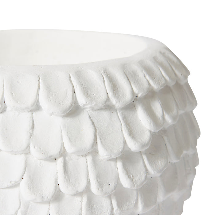 Eason Pot - White, 14cm (H)