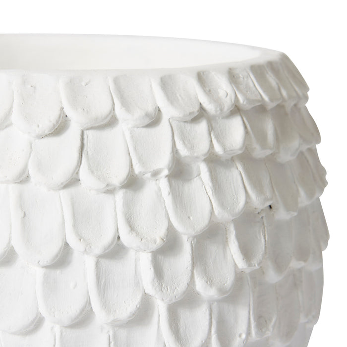 Eason Pot - White, 19cm (H)