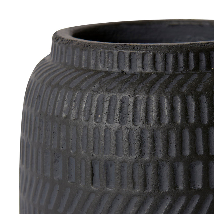 Terrell Pot - Black, 16cm (H)