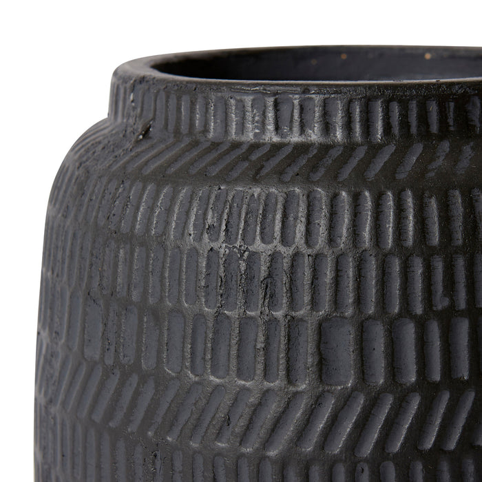 Terrell Pot - Black, 21cm (H)