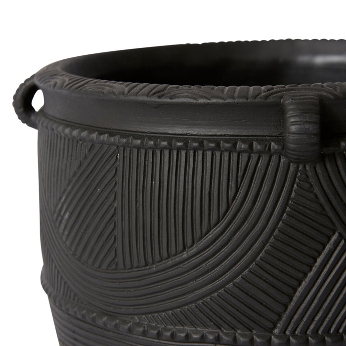 Izaak Pot - Black, 21cm (H)