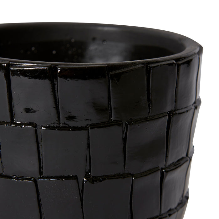 Peyton Pot - Black, 13cm (H)
