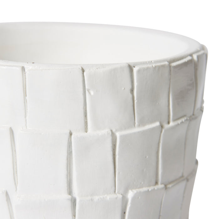 Peyton Pot - White, 13cm (H)