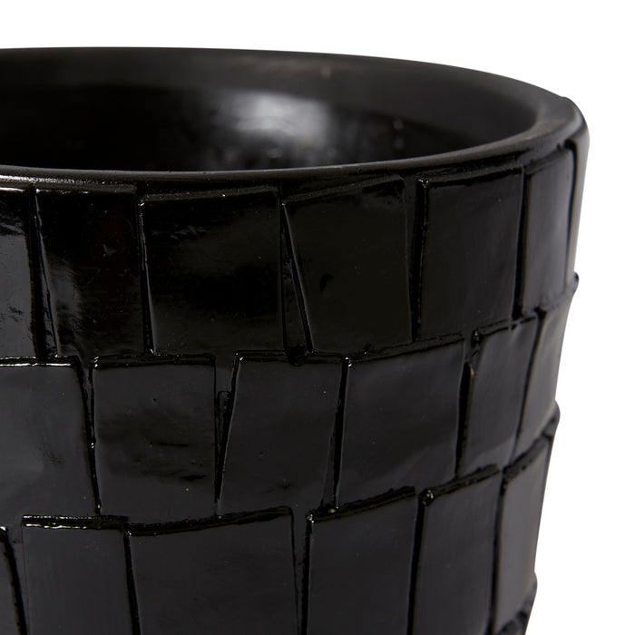 Peyton Pot - Black, 16cm (H)