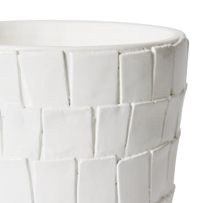 Peyton Pot - White, 16cm (H)