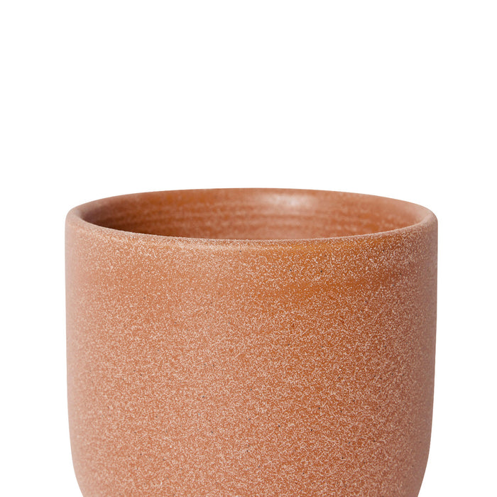 Allegra Pot w Saucer - Terracotta, 12cm (H)