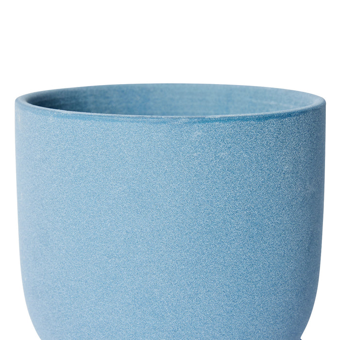 Allegra Pot w Saucer - Blue, 18cm (H)