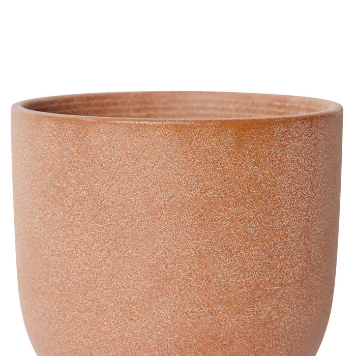 Allegra Pot w Saucer - Terracotta, 18cm (H)