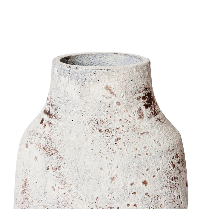 Monroe Vase - White/Grey, 26cm (H)
