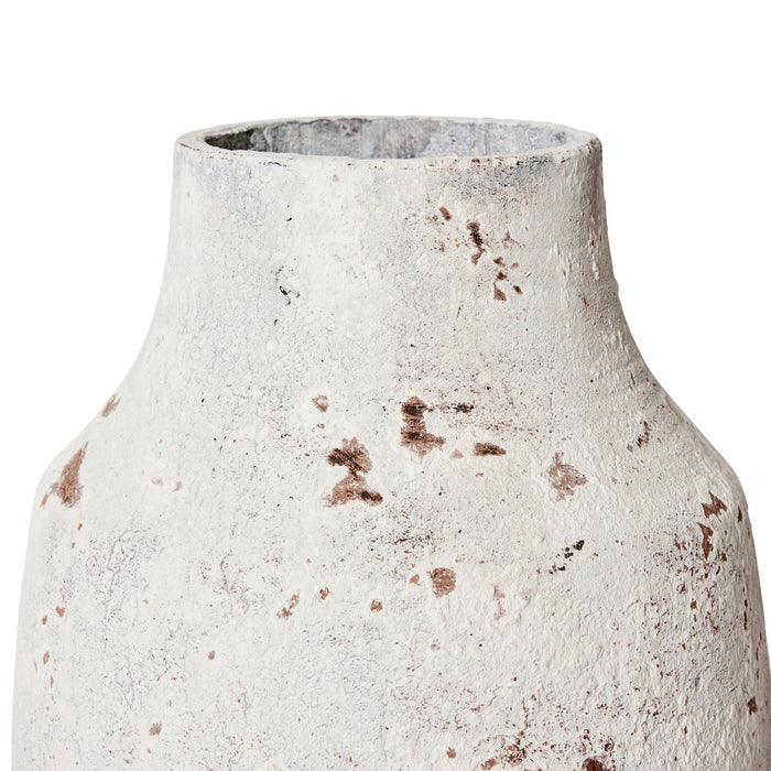 Monroe Vase - White/Grey, 40cm (H)