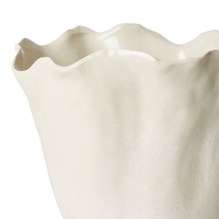 Emaline Vase - Cream, 28cm (H)