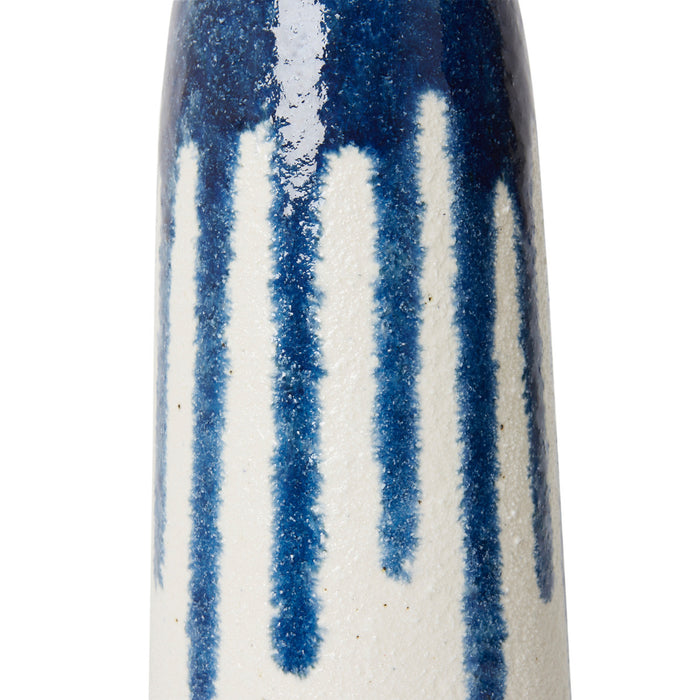 Isla Vase - Blue/White, 44cm (H)
