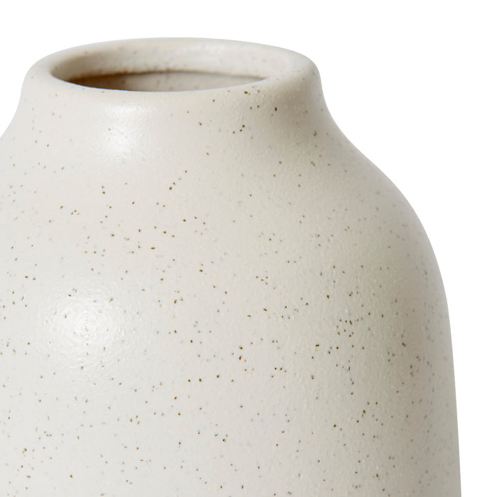 Damita Vase - White, 16cm (H)