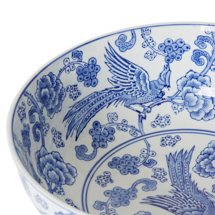 Xing Bowl - White/Blue, 12cm (H)