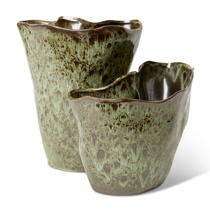 Kerry Vase - Green, 20cm (H)