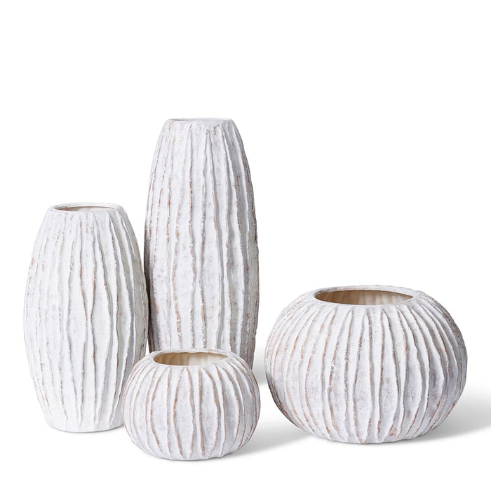 Adelina Vase - White, 21cm (H)