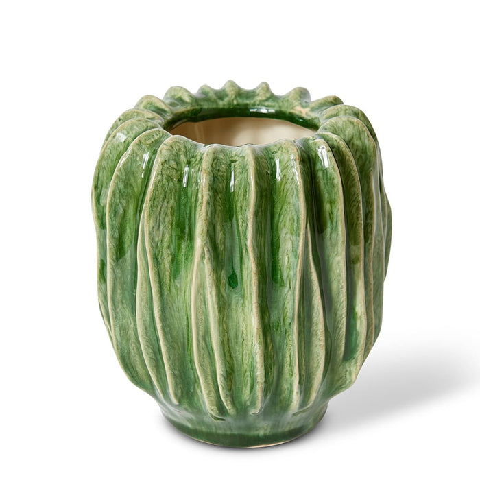 Alberto Vase - Green, 17cm (H)