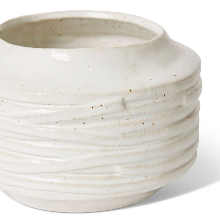 Ellema Pot - White, 16cm (H)