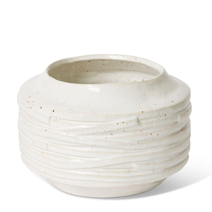 Ellema Pot - White, 16cm (H)