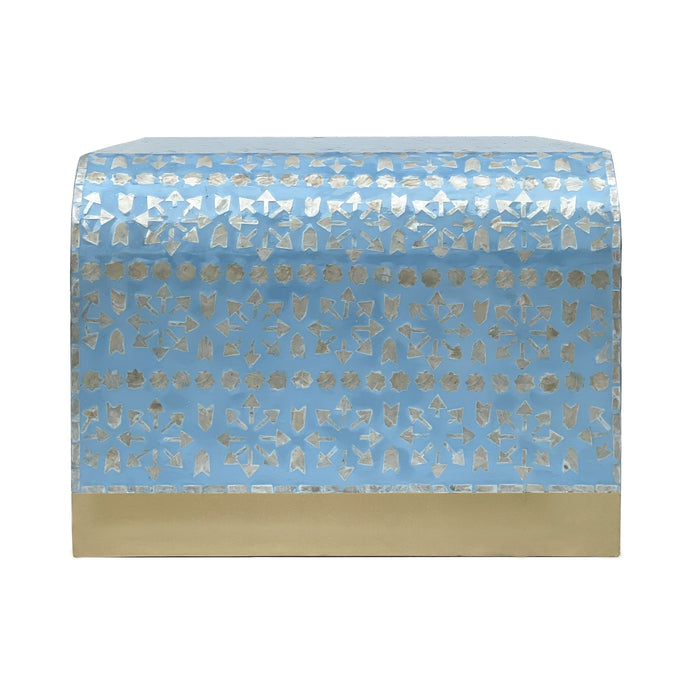 Mother Of Pearl Mediterranean Breeze Low Profile Coffee Table