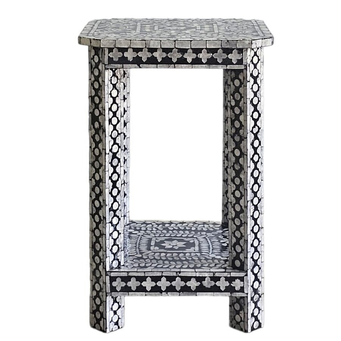 Mother Of Pearl Noir Opulence Side Table