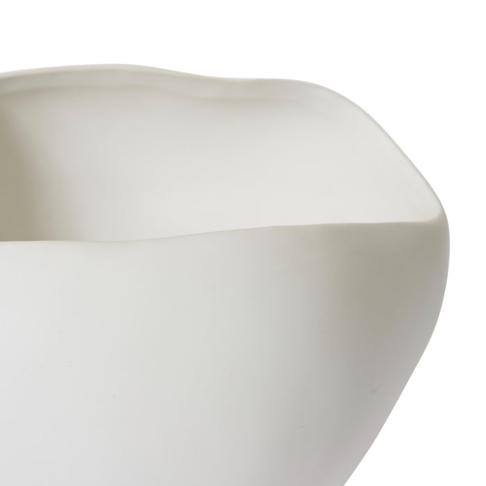 Zelma Vase - Matt White, 22cm (H)