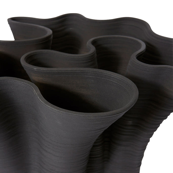 Gabriella Vase - Black, 24cm (H)