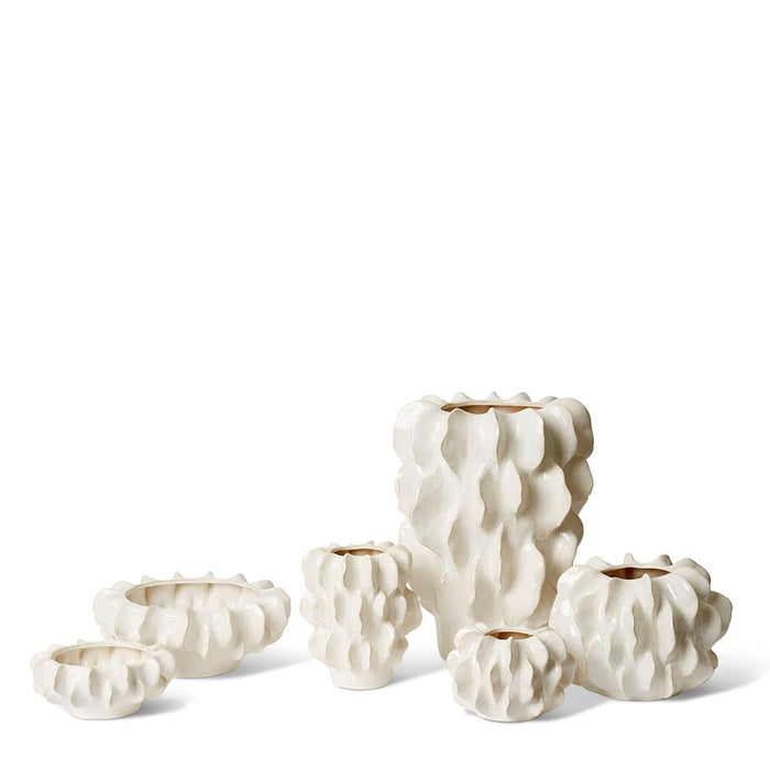 Kanika Pot - White, 41cm (H)
