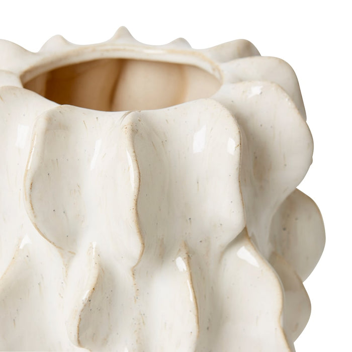 Kanika Pot - White, 41cm (H)